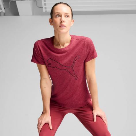 Puma Damen T-Shirt TAD ESSENTIAL Heather Logo Tee 525893 