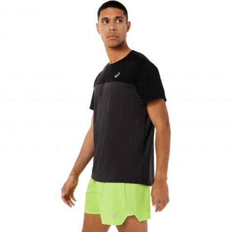 Asics Herren Laufshirt Race SS Top 2011C239-001 S Performance Black/Graphite Grey | S