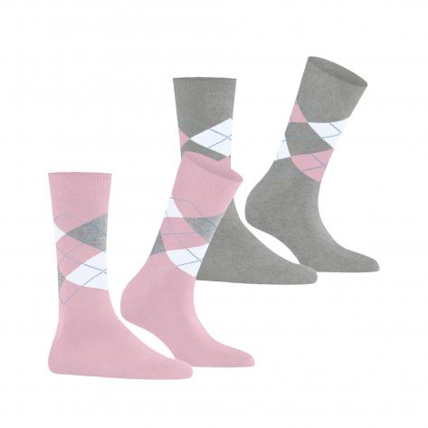 Burlington Damen Socken Everyday Argyle SO 2-Pack 22012 