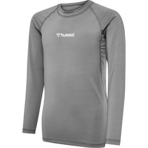 Hummel Kinder Langarm Shirt hmlBL PERFORMANCE TEE L/S 225512-2350 140 STEEL GRAY | 140