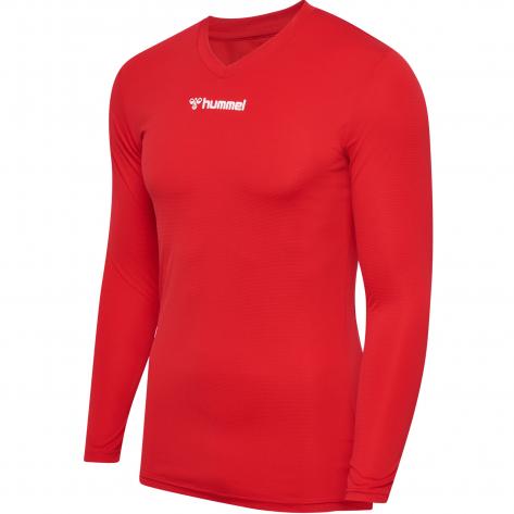 Hummel Herren Langarm Shirt hmlBL ESSENTIAL TEE L/S 225520-3062 3XL TRUE RED | 3XL