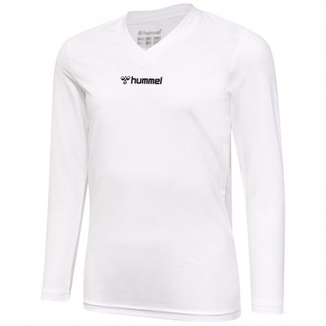 Hummel Kinder Langarm Shirt hmlBL ESSENTIAL TEE L/S KIDS 225521-9001 164 WHITE | 164