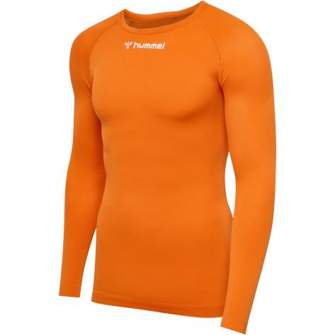 Hummel Unisex Langarm Shirt hmlBL COMFORT 2.0 TEE L/S 225524-5190 L ORANGE TIGER | L