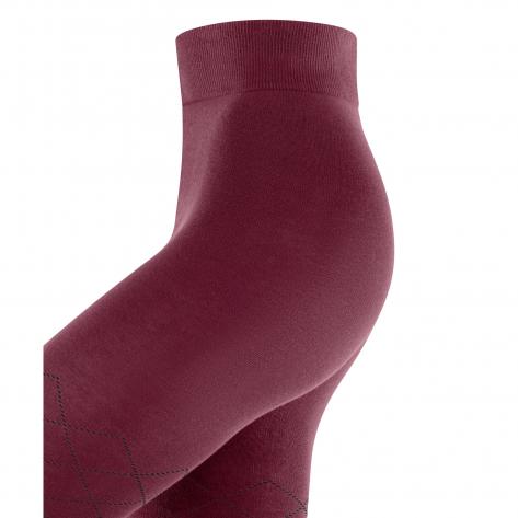 Burlington Damen Strumpfhose Argyle Affair TI 28013-8326 44-46 Burgundy | 44-46