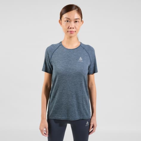 Odlo Damen Laufshirt Crew Neck s/s Essentials Seamless Shirt 313941 