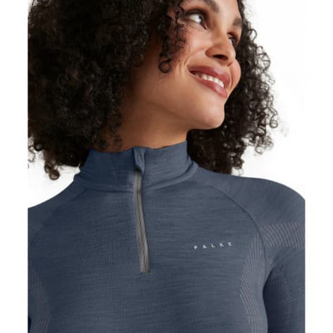 Falke Damen Langarmshirt Wool-Tech Longsleeved Zip Shirt 33310 
