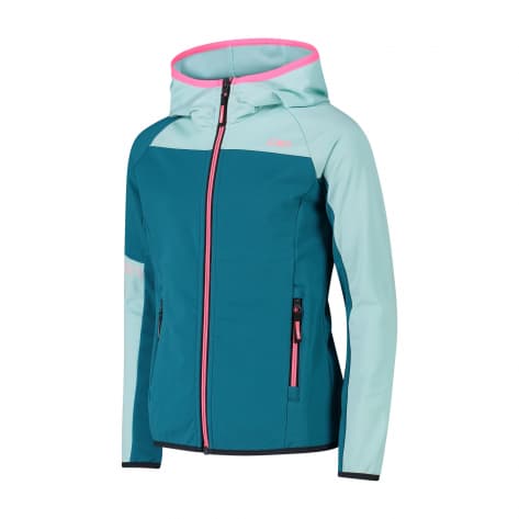 CMP Mädchen Fleecejacke KID G JACKET FIX HOOD 34E3335-E867 128 Teal | 128