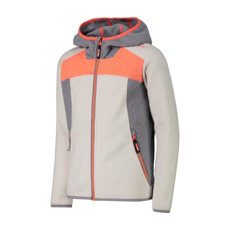 CMP Mädchen Fleecejacke KID G JACKET FIX HOOD 34H3405-A143 140 B.Co Gesso | 140