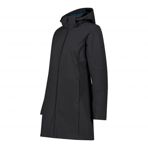 CMP Damen Softshelljacke Zip Hood Softshell Coat 3A08326-22UM 38 Antracite-Deep Lake | 38