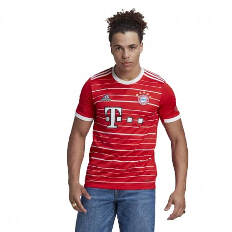 adidas Herren FC Bayern München Heimtrikot 22/23 H39900 M Red | M