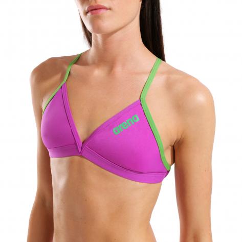 Arena Damen Bikinioberteil Team Swim Top Tie Back Solid 004768 