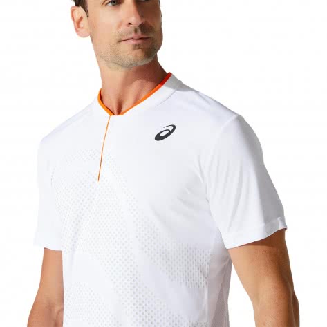 Asics Herren Tennis Polo Court M GPX 2041A139-100 S Brilliant White | S