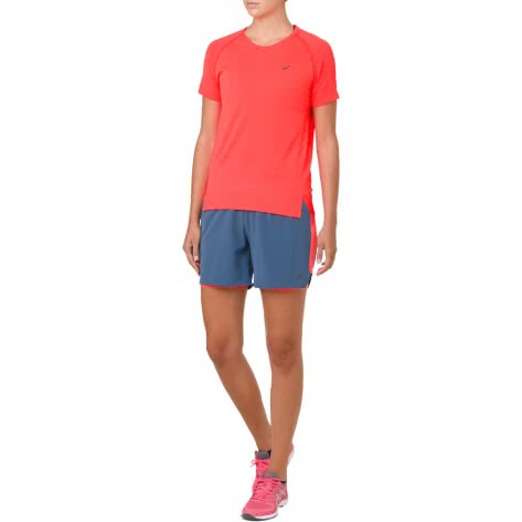 Asics Damen T-Shirt Seamless SS Top 2012A019-700 L FLASH CORAL | L