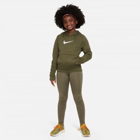 Nike Kinder Kapuzenpullover Therma Multi+ Hoodie FD3893-325 137-147 Cargo Khaki/Med Olive/Wht | 137-147
