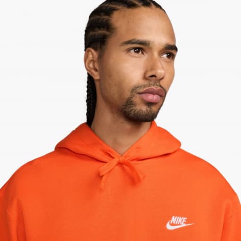 Nike Herren Kapuzenpullover NSW Club Hoodie PO BB BV2654-819 M Safety Orange/Saf Orange/Wht | M