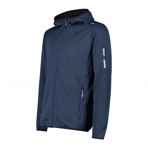 CMP Herren Fleecejacke Fix Hood Jacket 31H5007-44MN 56 Dusty Blue-B.Blue | 56