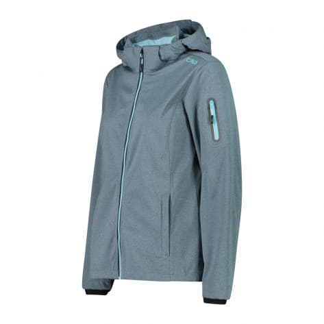 CMP Damen Softshelljacke Woman Jacket Zip Hood 39A5016M-L433 34 Acqua Mel. | 34