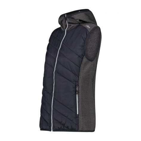CMP Damen Weste Woman Hybrid Vest Fix Hood 33H5386-U423 34 Antracite | 34