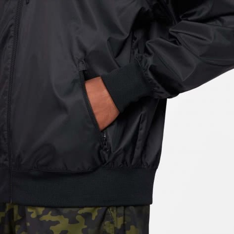 Nike Herren Regenjacke Heritage Essentials Windrunner DA0001-010 XL Black/White | XL