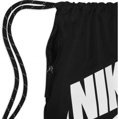 Nike Turnbeutel Heritage Drawstring Bag DC4245-010 Black/Black/White | One size