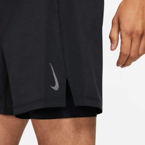 Nike Herren Short 2-in-1 Yoga Shorts DC5320-010 XL Black/Gray | XL