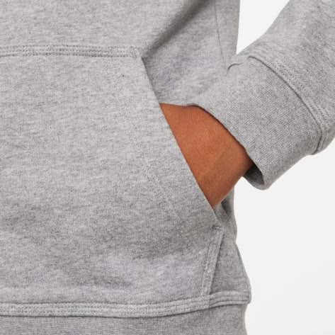 Nike Jungen Kapuzenjacke Sportswear Club Full-Zip Hoodie DD1698-091 128-137 Carbon Heather/White | 128-137
