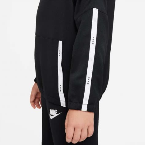 Nike Kinder Trainingsanzug Sportswear Tracksuit Poly Pack Hook DD8552-010 128-137 Black/White | 128-137