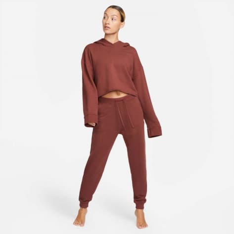 Nike Damen Yoga 7/8 Trainingshose Luxe Fleece DN0936 