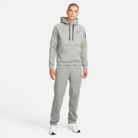 Nike Herren Kapuzenpullover Therma-FIT Fitness Hoodie DQ4834-063 L Dk Grey Heather/Particle Grey/Blck | L