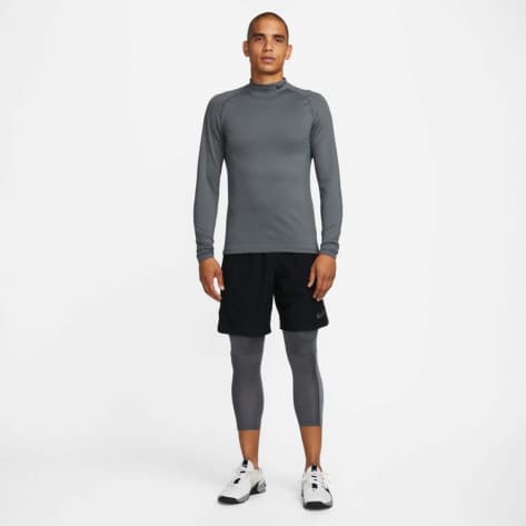 Nike Herren Pro Warm Trainingstop DQ6607-068 XL Iron Grey/Black | XL