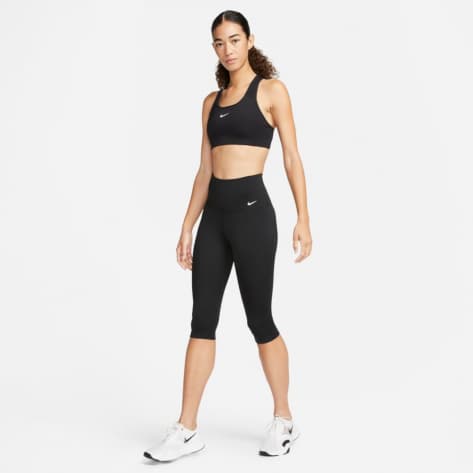 Nike Damen Tight Dri-FIT  High-Rise Capri Leggings DV9024-010 XS Black/White | XS