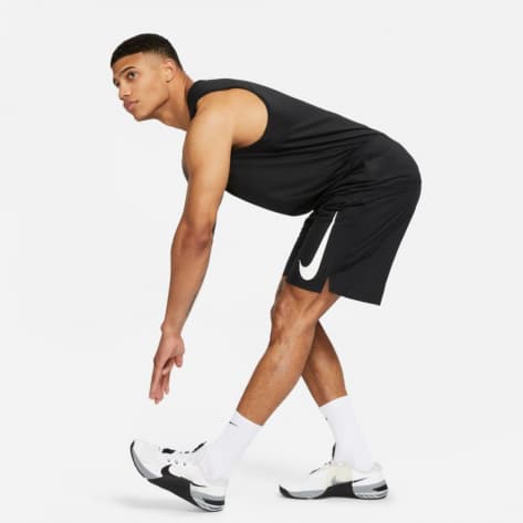 Nike Herren Short 9  Unlined Running Shorts DX0904-010 L Black/Blck/Blck/Wht | L