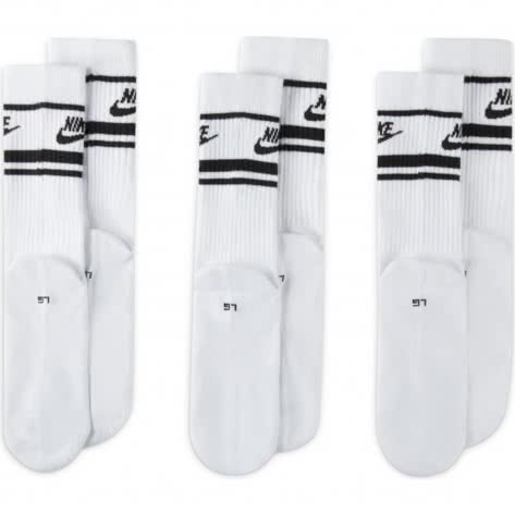 Nike Unisex Socken 3er Pack Everyday Essentials Crew Socks DX5089-103 42-46 White/Black | 42-46
