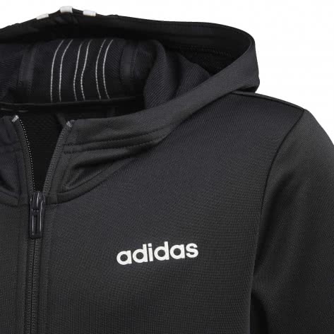 adidas CORE Mädchen Hoodie Cardio Full Zip EH6151 110 black/white | 110