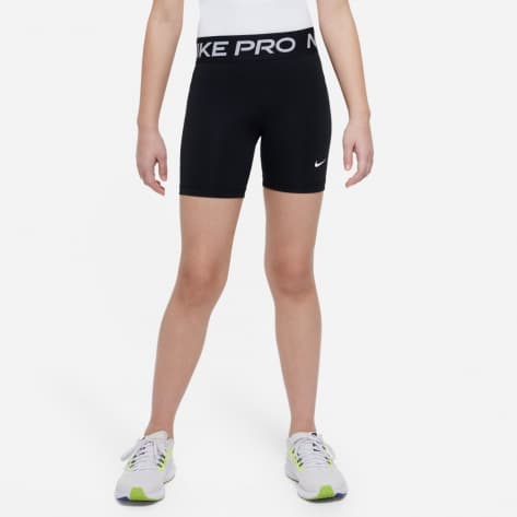 Nike Mädchen Short Pro Dri-FIT Big Kids  (Girls ) FB1081-010 128-137 Black/White | 128-137