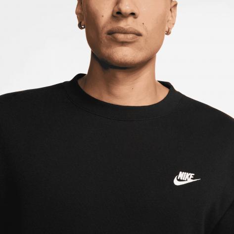 Nike Herren Pullover Club BB Crew FN3886-010 M Black/White | M