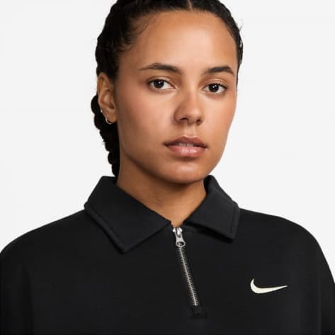 Nike Damen Pullover Phoenix Fleece FZ3207-010 XS Black/Sail | XS