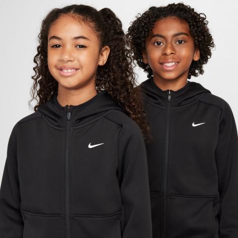 Nike Kinder Trainingsjacke Therma-FIT FZ5323-010 158-170 Black/Black/White | 158-170