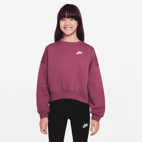 Nike Mädchen Pullover Sportswear Club Fleece Bi FZ9244 