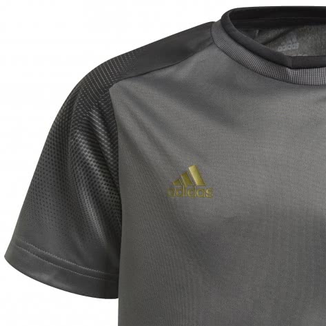 adidas Jungen Trikot AEROREADY X Jersey GD4757 140 Grey Six/Gold Met. | 140