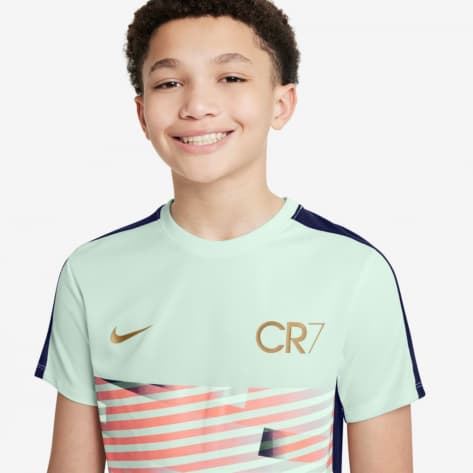 Nike Kinder Trainingsshirt CR7 Academy Dri-FIT HF4372-394 137-147 Barely Green/Blue Void/Met | 137-147