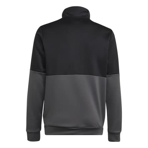 adidas Kinder Trainingsanzug Colourblock Track Suit HG6825 164 Black/White/Medium Grey Heather | 164