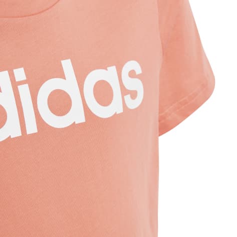 adidas Mädchen T-Shirt Essentials Linear Logo Cotton 