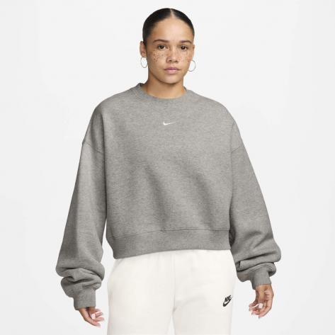 Nike Damen Pullover Studio Fleece Mid-Weight Oversized Cropped Crew IM8497 