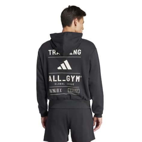 adidas Herren Kapuzenpullover All-Gym Category Pump Cover Hoodie IS2355 XXXS Black | XXXS