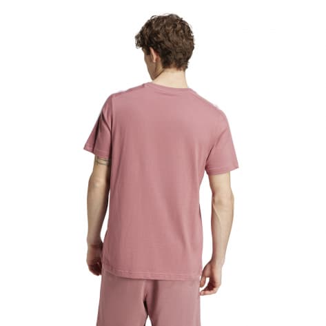 adidas Herren T-Shirt Essentials Single Jersey 3-Streifen IX0157 M Preloved Crimson | M