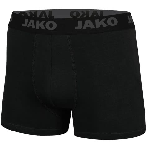 Jako Herren Boxershorts 6er Pack D6201-08 M Schwarz/Grau/Blau | M