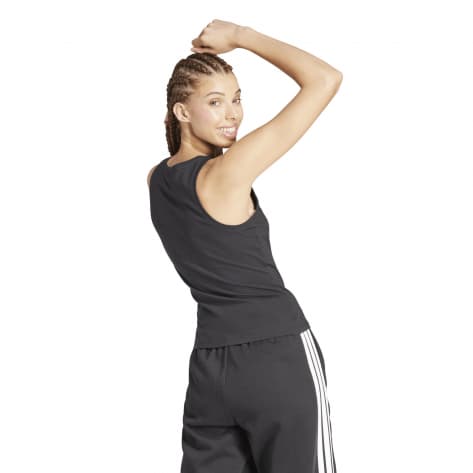 adidas Damen Tanktop Linear Slim Cotton Top 