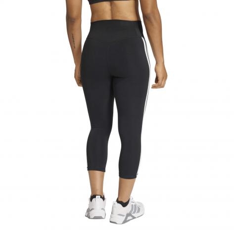 adidas Damen 3/4 Tight Optime Essentials Workout 3-Streifen 