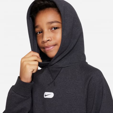 Nike Jungen Kapuzenpullover Dri-FIT Athletics Big Kid DX5374-010 137-147 Black/Htr/White | 137-147